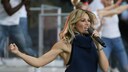 Helene Fischer bei einem Konzert auf der Bühne