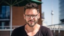 Thomas „Tuner“ Drechsel aus der RTL-Soap „Gute Zeiten, schlechte Zeiten“ auf der Dachterrasse des Grand Hyatt in Berlin