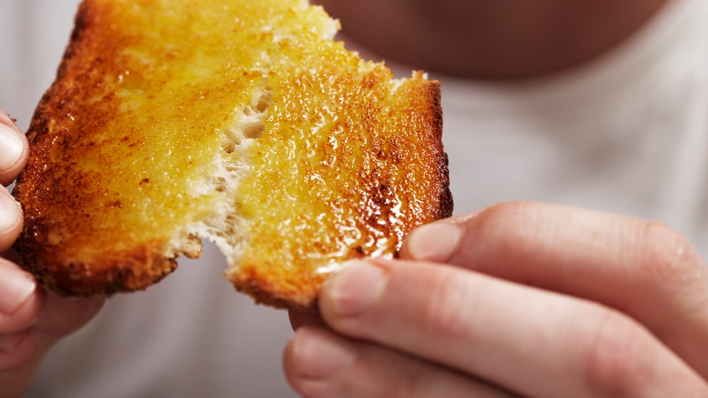 Toastbrot mit Acrylamid