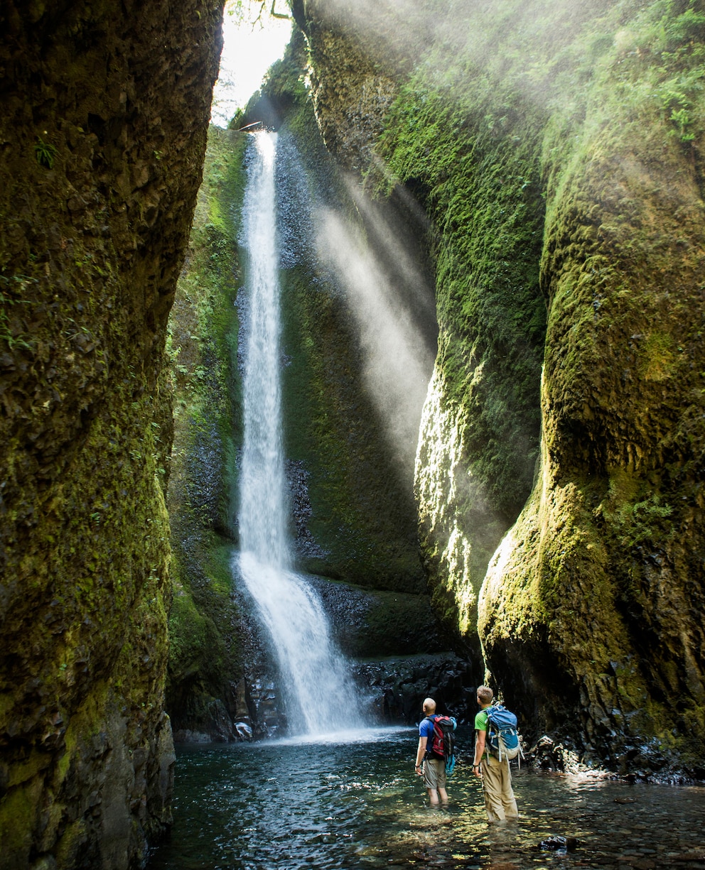  Wasserf&auml;lle sind h&auml;ufig das optische Highlight einer Canyoning-Tour