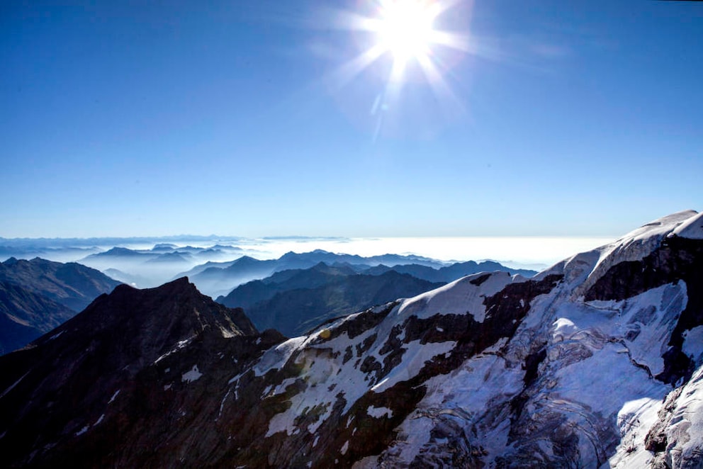 Alpine panorama from Monte Rosa