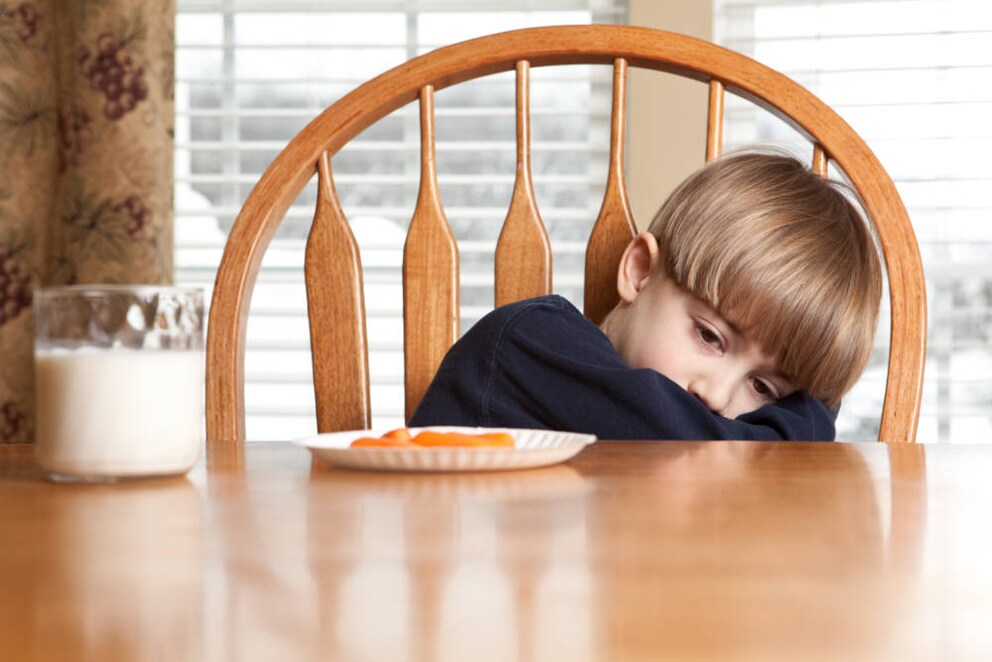 Boy with stomach pain