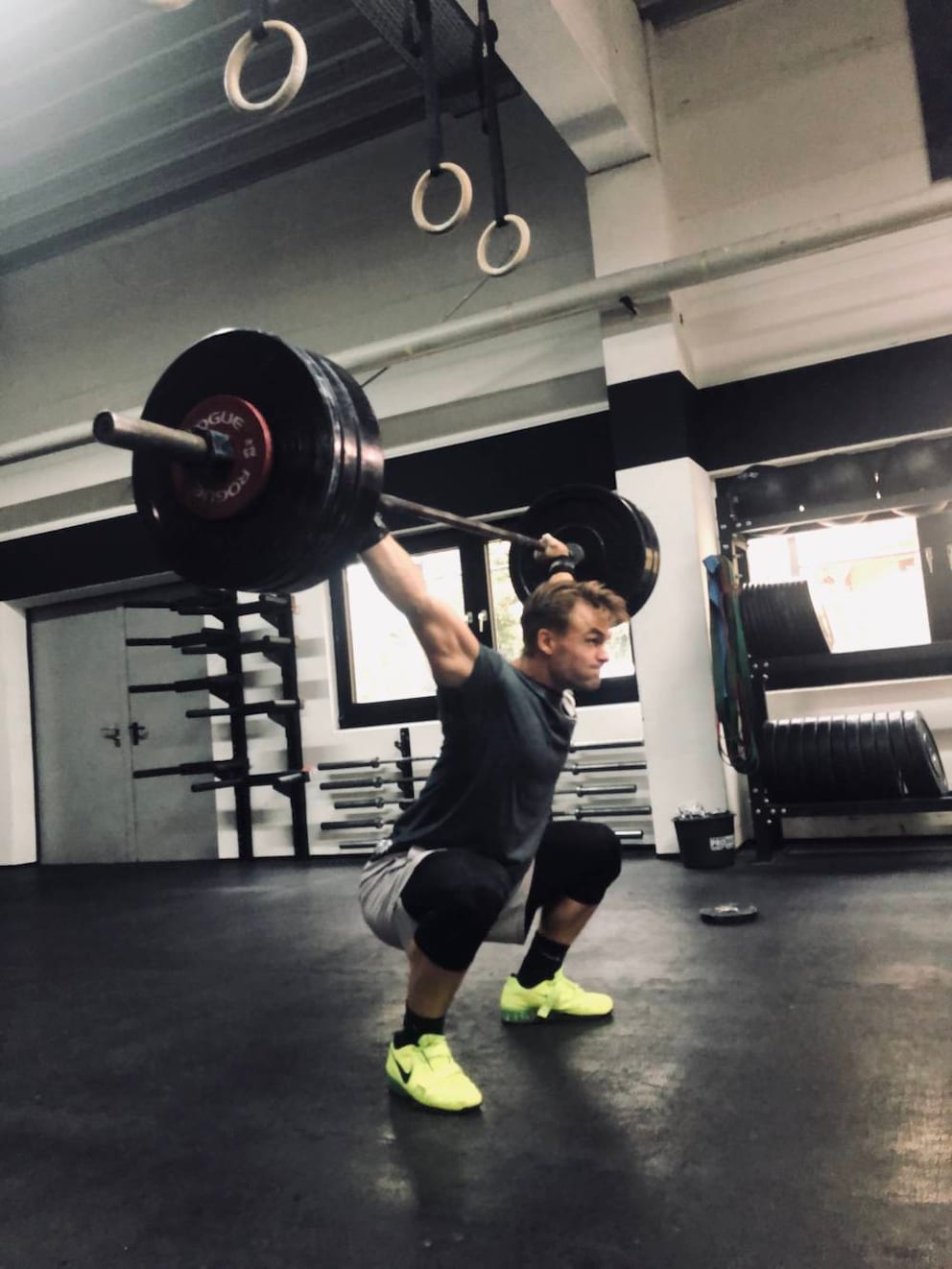 CrossFit athlete Hendrik Senf during the clean and jerk