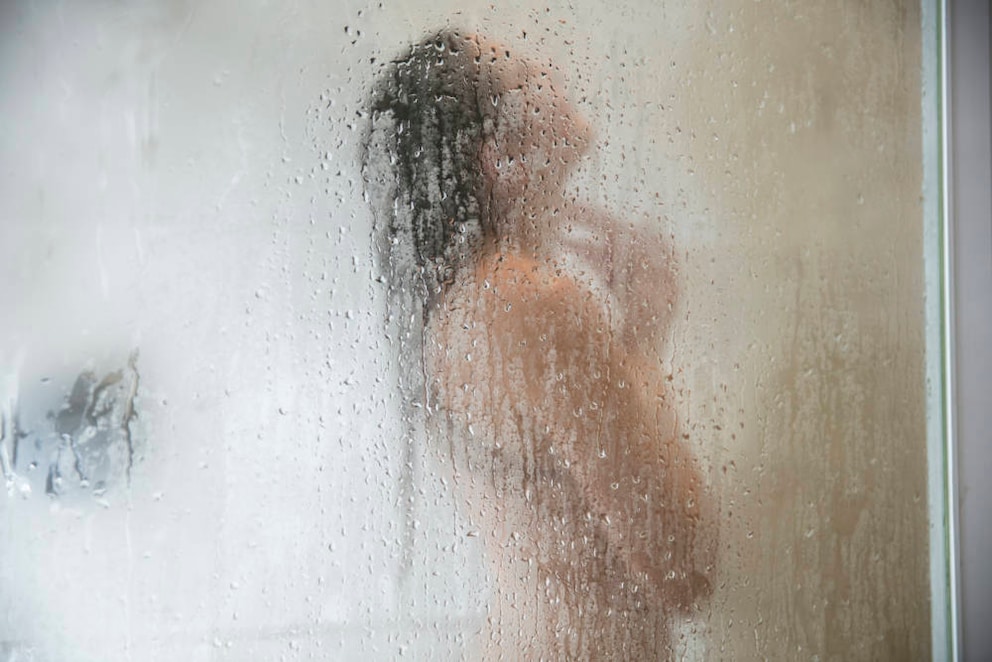 Woman in the shower