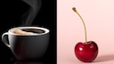 Kirsche und Kaffee