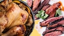 Geflügel und Rindfleisch / Collage