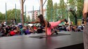Fernanda Brandão mit ihrem Programm „Roots“ beim FITBOOK Move Jam