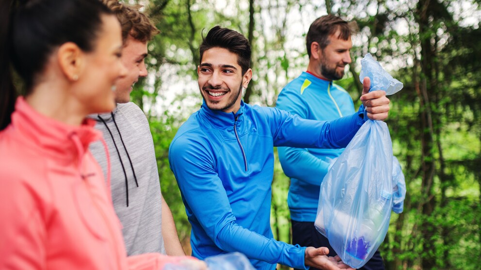 Plogging-Gruppe