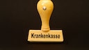 Stempel mit Krankenkasse drauf