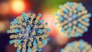 Illustration des Masernvirus
