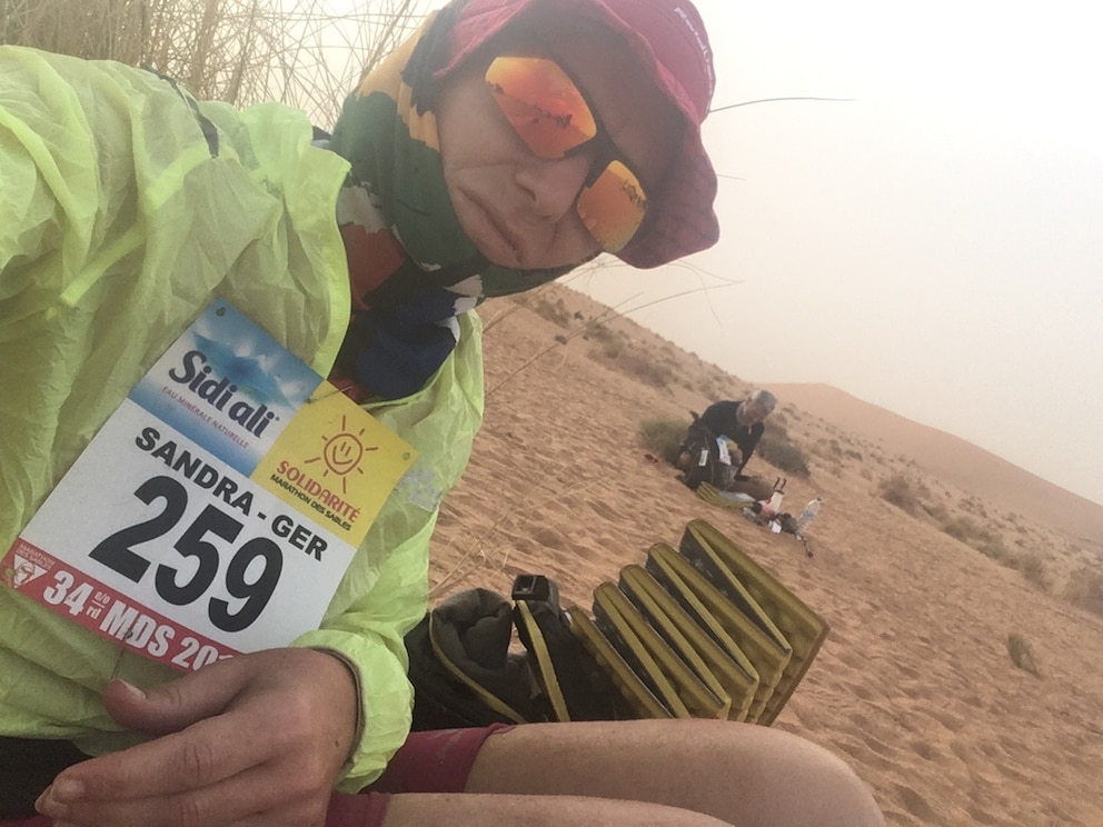 Sandra Wukovich beim Marathon des Sables