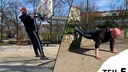 In Zeiten von Corona: Pumper Flavio beim Outdoor-Training
