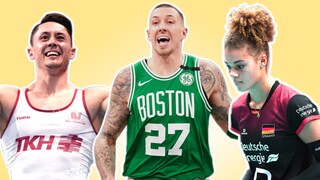 Andreas Toba, Daniel Theis und Kimberly Drewniok