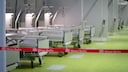 Die Messehalle an der Jafféstraße ist so umgebaut worden, dass dort Platz für rund 500 Patienten wäre, sollten die Krankenhäuser an ihre Kapazitätsgrenzen kommen. Eingeplant wurden Baukosten von mehr als 31 Millionen Euro.