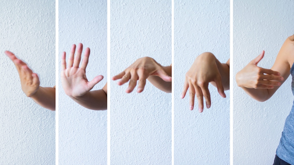 Kribbelnde, schmerzende Hände und Finger können Folge überbeanspruchter Handgelenke sein. Personal Trainerin Luise Walther zeigt Übungen, die gegen das Karpaltunnelsyndrom helfen.