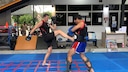 Fitbook-Autor Martin Lewicki beim Thaiboxen in Chiang Mai.