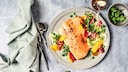 Gegrillter Fisch mit Gemüse