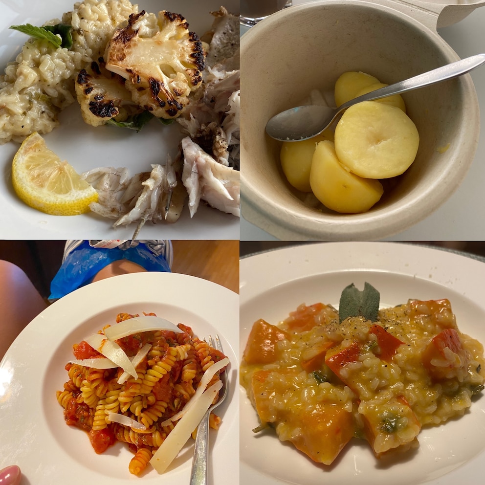  Risotto geht immer und perfekt ist es al dente, also bissfest und niemals pampig (Rezept unten). Salzkartoffeln als Nachmittagssnack f&uuml;r L&auml;ufer. Und Pasta? Eher selten.