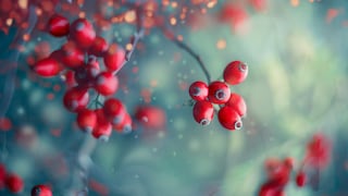 Hagebutten lassen sich am besten von September bis Dezember pflücken. Je später, desto reifer sind die Früchte – und desto weniger Bitterstoffe enthalten sie.
