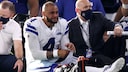 Dak Prescott wird mit Sprunggelenkbruch vom Spielfeld getragen