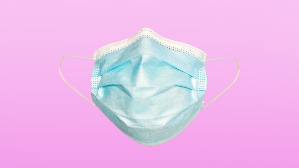 Gebrauchte Einwegmaske Schutz