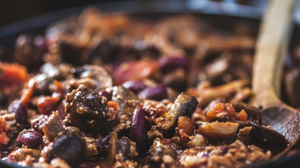 Chili sin Carne mit veganem Hackfleisch