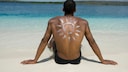 Mann am Strand