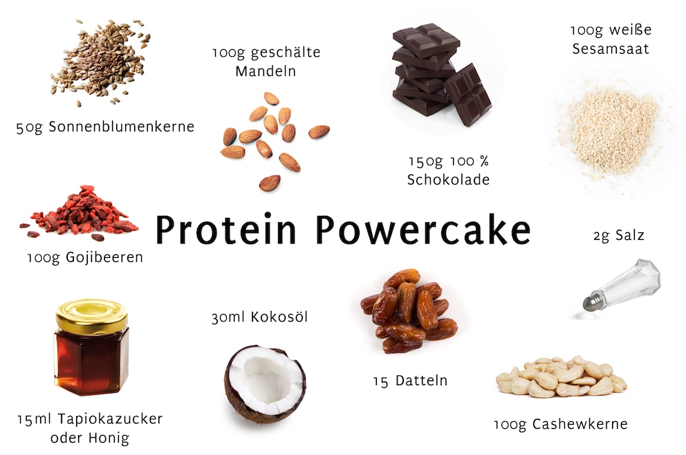 Zutaten Protein Power Cake