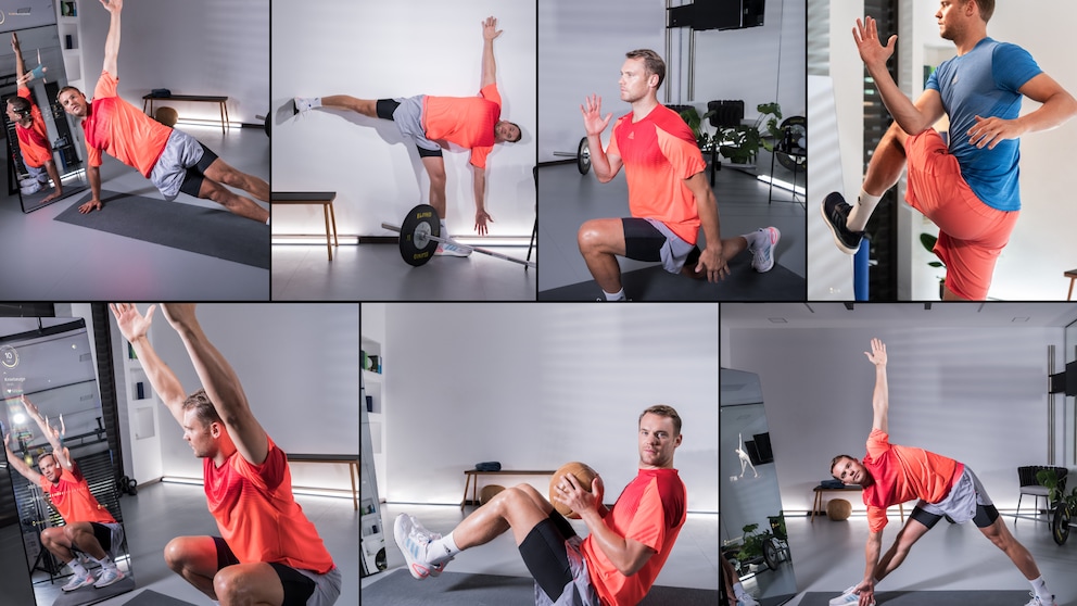 Nationaltorwart Manuel Neuer beim Homeworkout