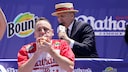 Joey Chestnut beim Hotdog-Wettessen