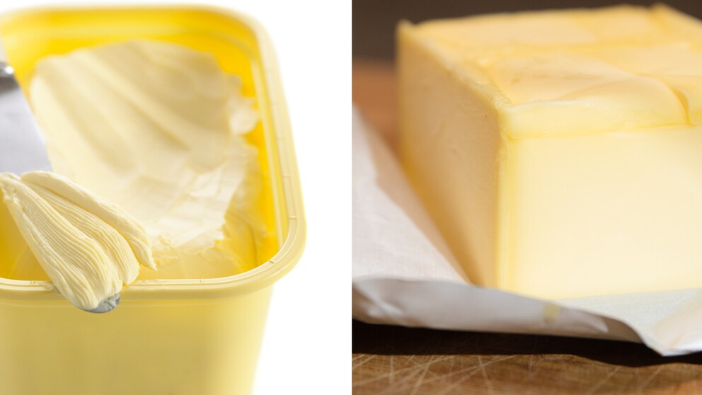 Margarine und Butter