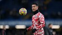 cristiano ronaldo herz-op: Cristiano Ronaldo wärmt sich vor einem Spiel auf