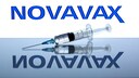 Augezogene Spritze or Novavax-Schriftzug