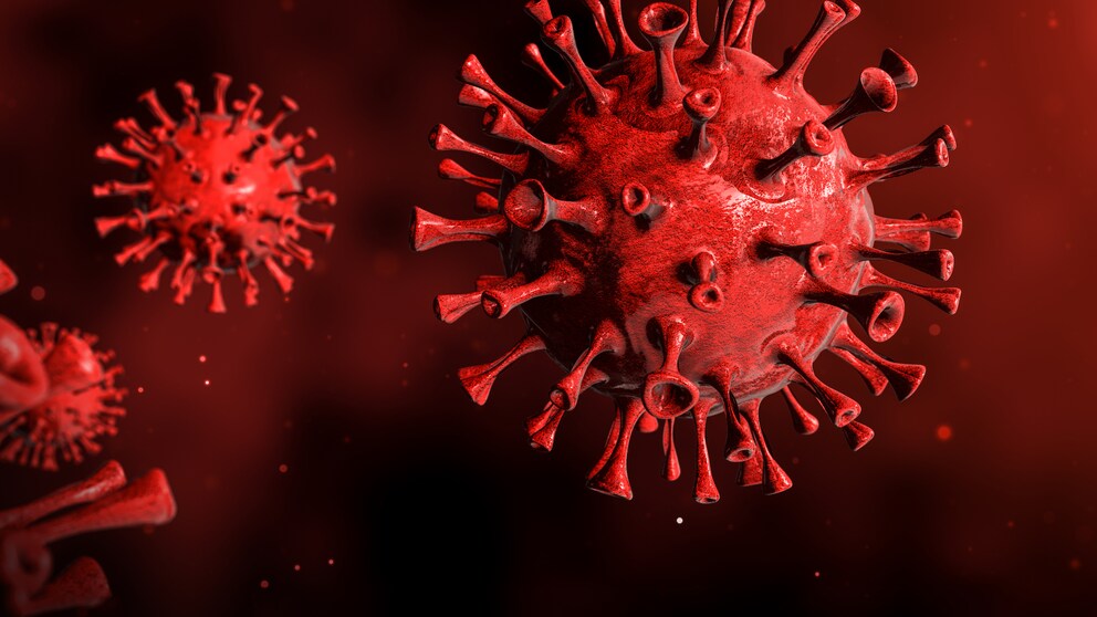 längerer schutz vor corona: Illustration des Coronavirus