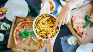 Junkfood: Pizza und Pommes