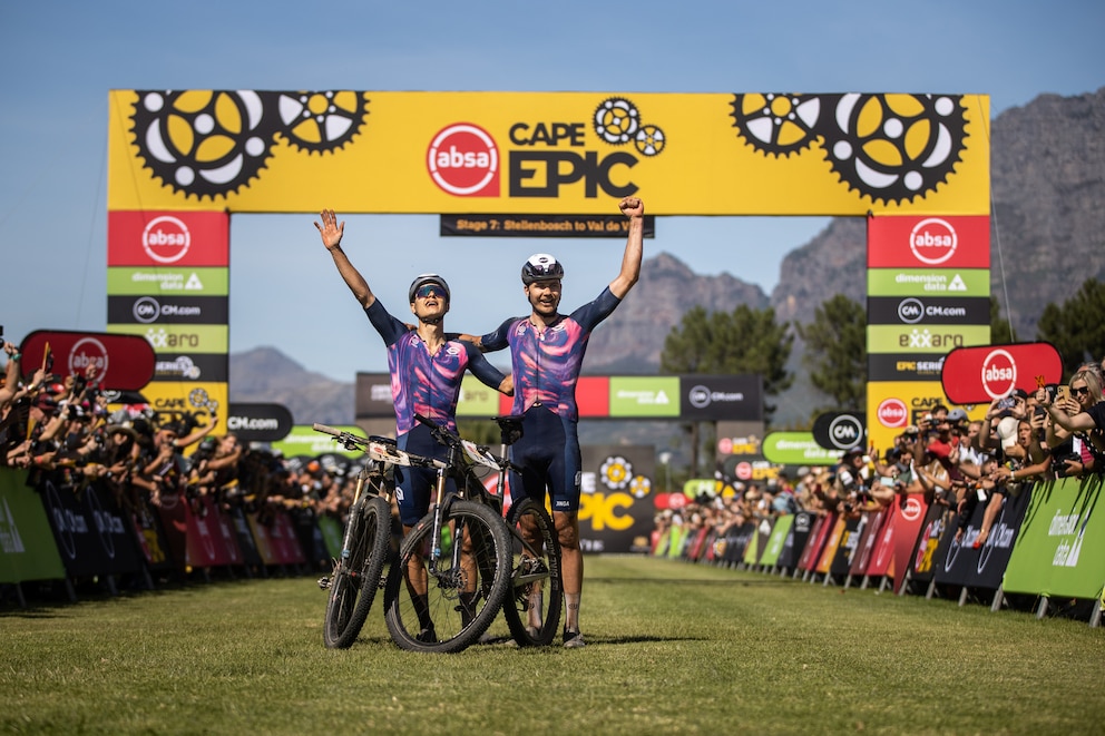 Lukas Baum und Georg Egger beim Cape Epic 2022