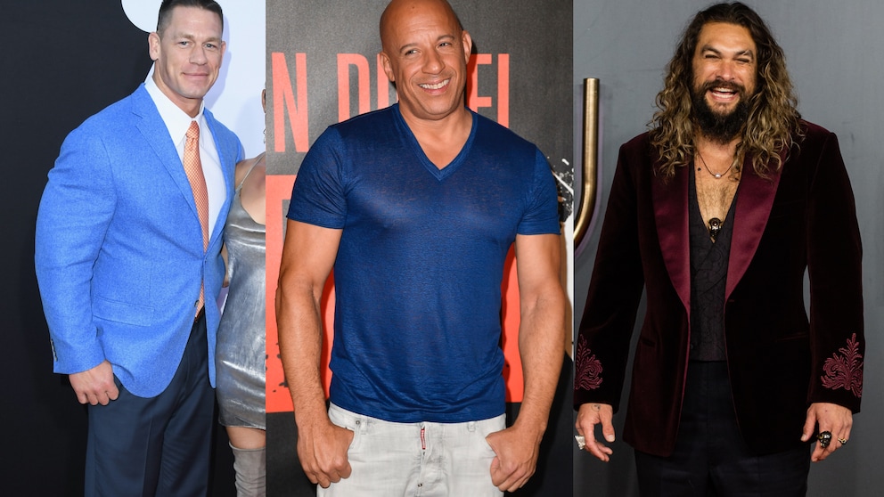 Fast and Furious 10 muskelpakete: Jon Cena, Vin Diesel und Jason Momoa