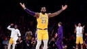 LeBron James ernährung: LeBron James bei einem Spiel der L.A. Lakers