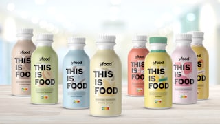 YFood gesund: YFood-Produkte mit Slogan This is food