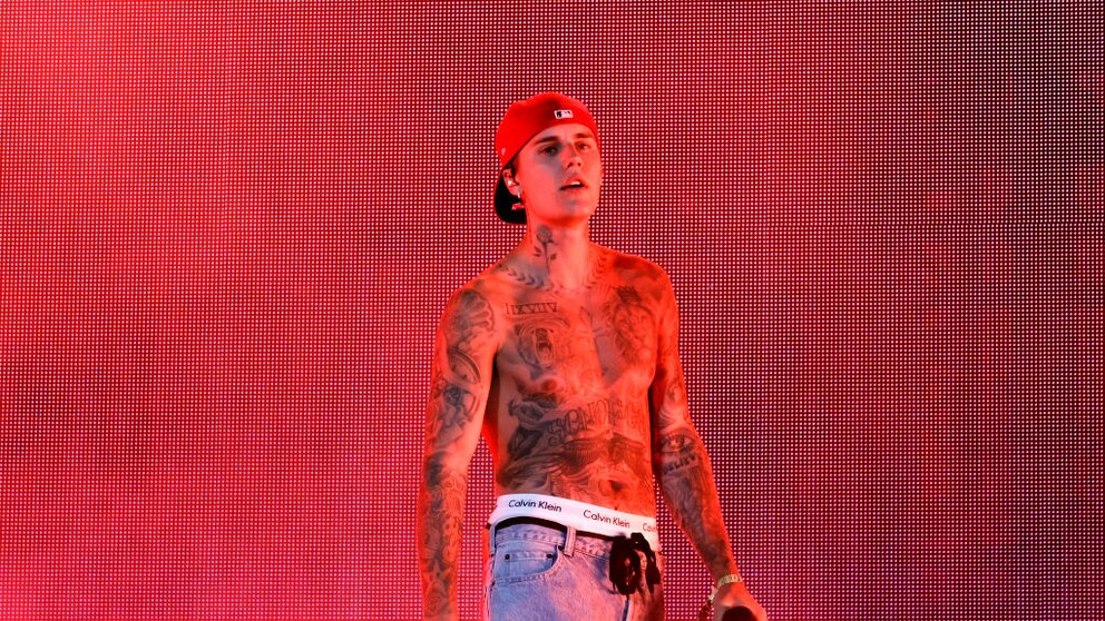 borreliose Justin Bieber: Justin Bieber beim Coachella Festival