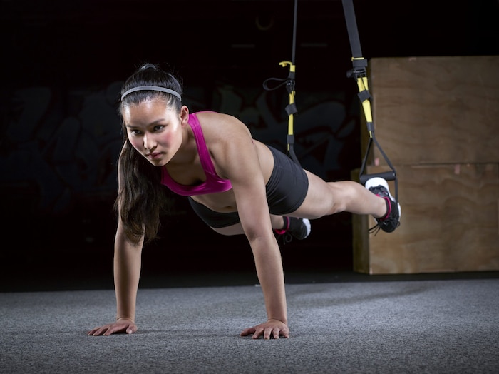 Push-up with TRX band