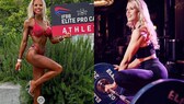 Lisa Maus Bikini figur: Lisa Maus beim Wettkampf und im Gym