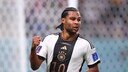 serge gnabry ernährung: Serge Gnaby beim 1. Vorrundenspiel der WM in Katar