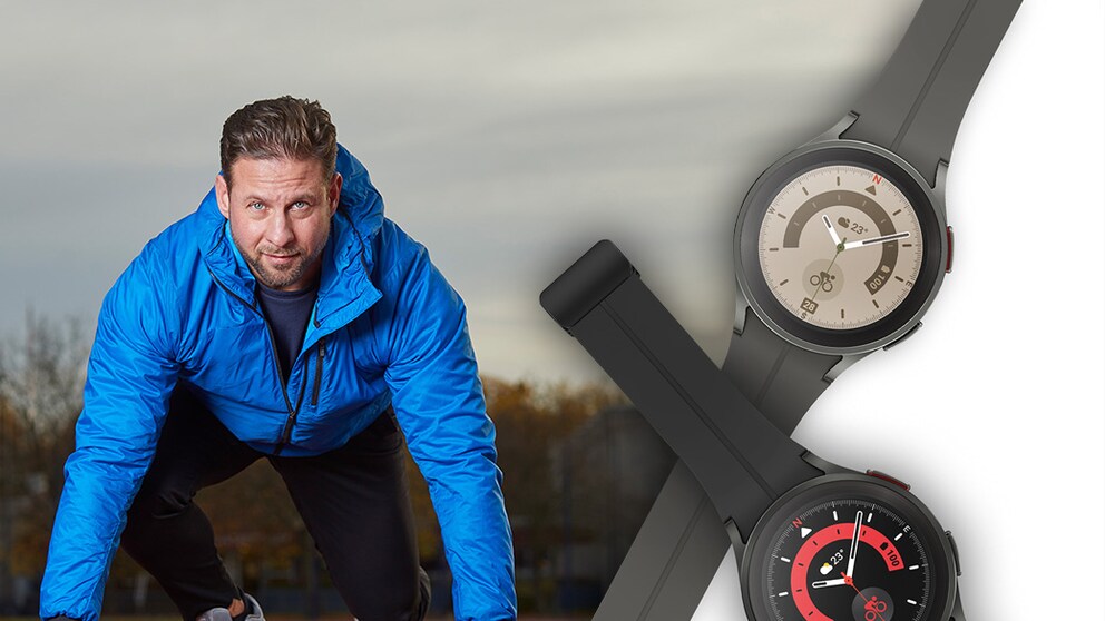 Zählt Schritte, Kalorien und noch viel mehr: Die Galaxy Watch5 Pro kann über 90 unterschiedliche Aktivitäten tracken und zeigt Ihre Erfolge an
