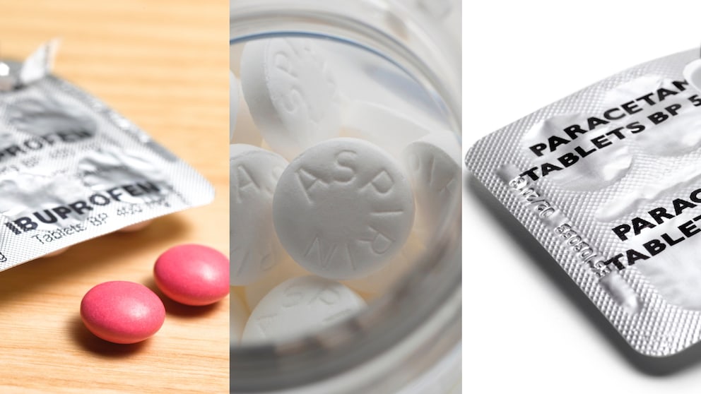 Ibuprofen, Paracetamol und Aspirin