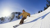 Skifahrer auf der Piste