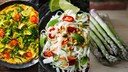Ern&auml;hrungsplan Fettabbau, Rezepte: Omelett, Spargel Thai-Nudelsalat