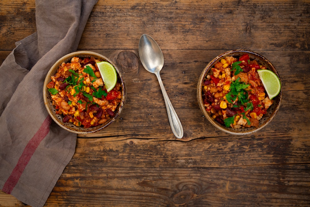 ernährungsplan abnehmen rezepte: Tofu mit Chili-Bohnen