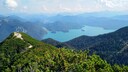 Blick vom Herzogstand auf den Walchensee