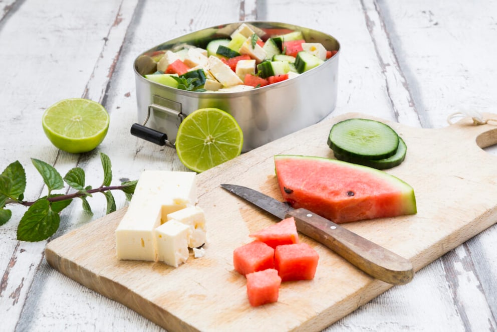 Summer salad with melon